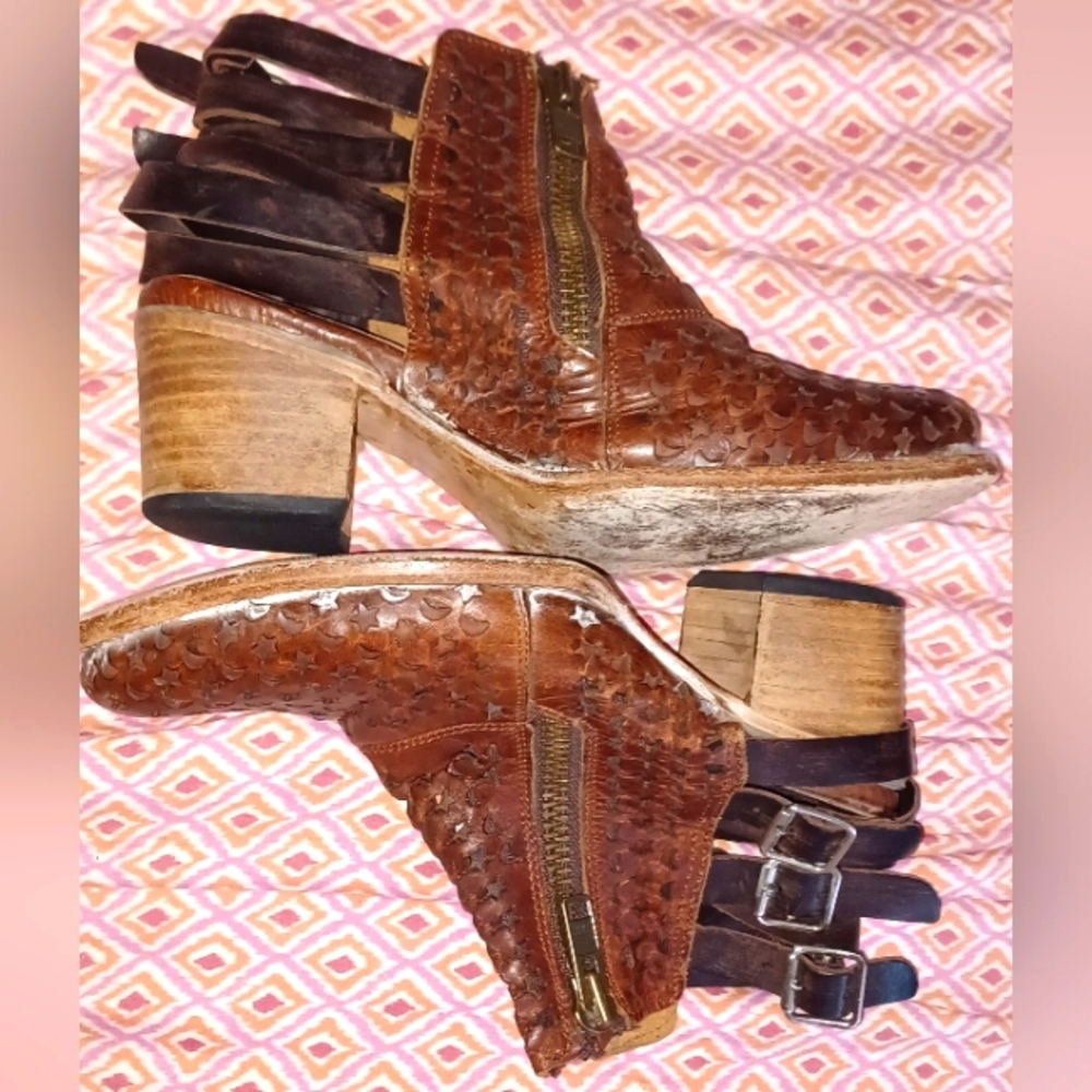 Freebird Dahlia Booties Stars and Moons
